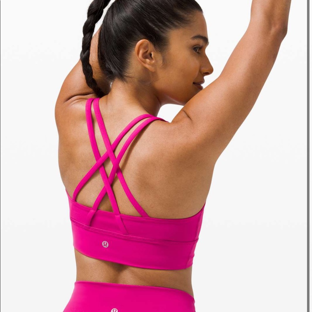 NWT Lululemon Energy Bra Long Line - Pink